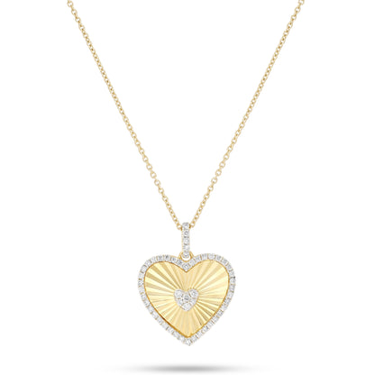 Ra Heart Diamond Pendant