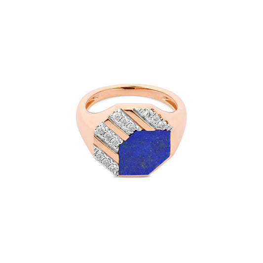 Mosaic Diamond Pinky Ring