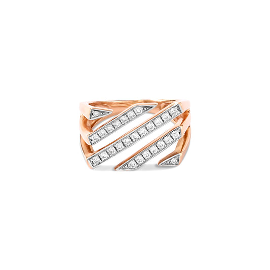 Diamond Barcode Ring