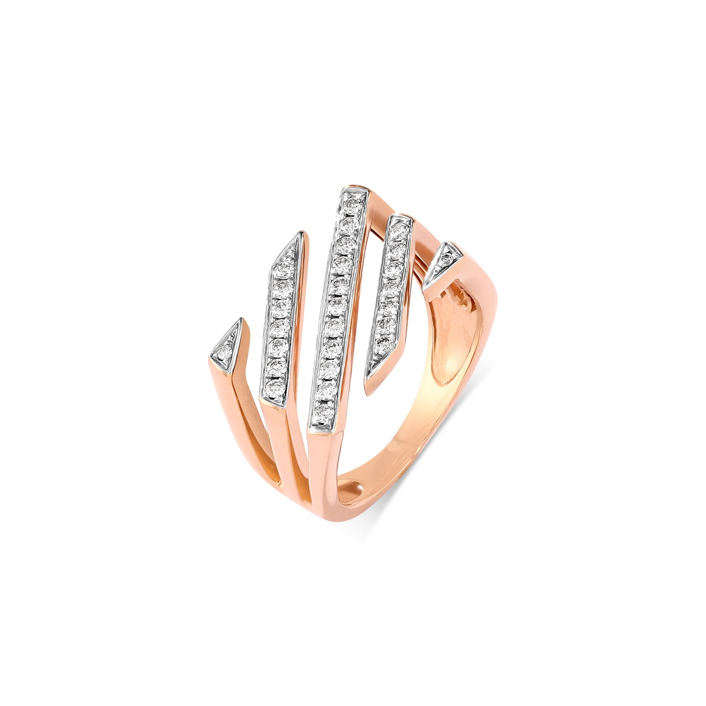 Diamond Barcode Ring