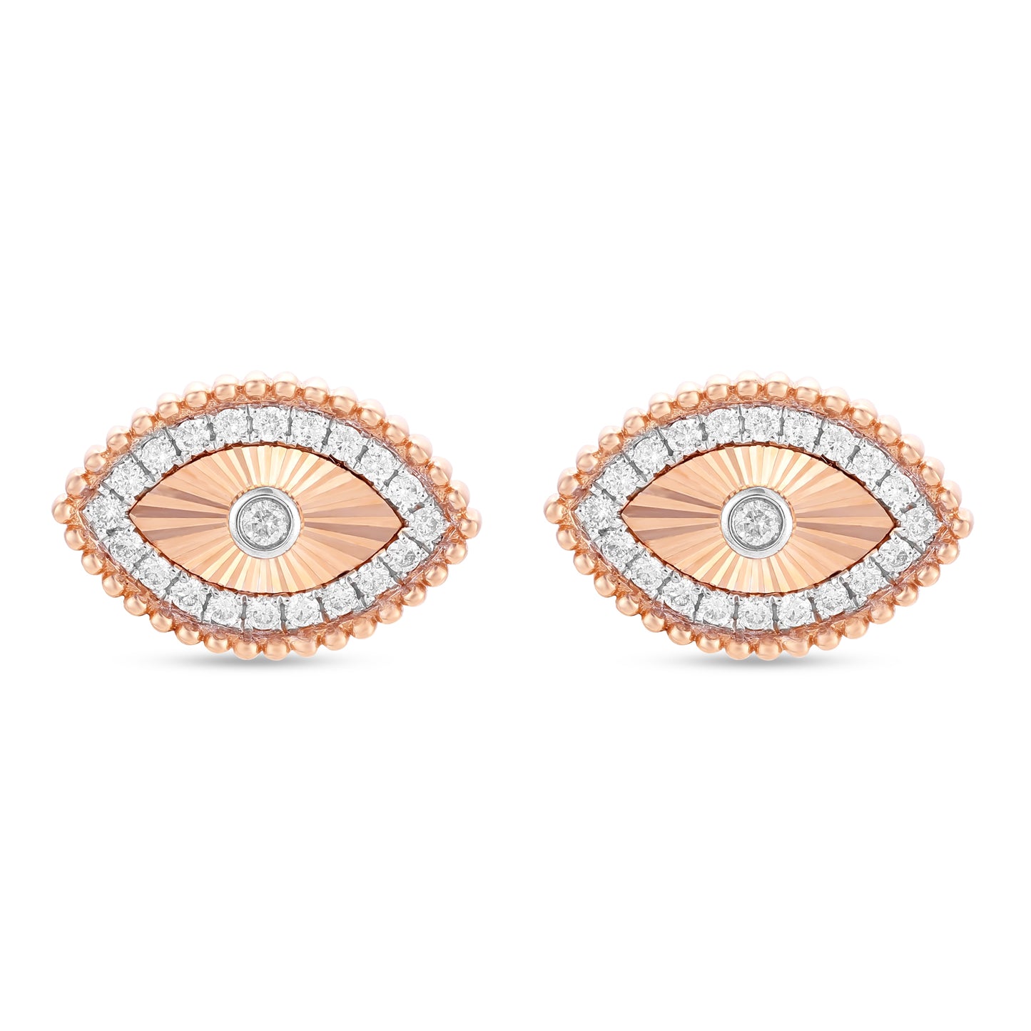 Ra Eye Gold & Diamond Earrings