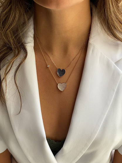 Pave Heart Necklace