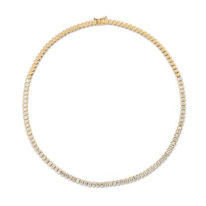 AVA Half Eternity Diamond Tennis Necklace