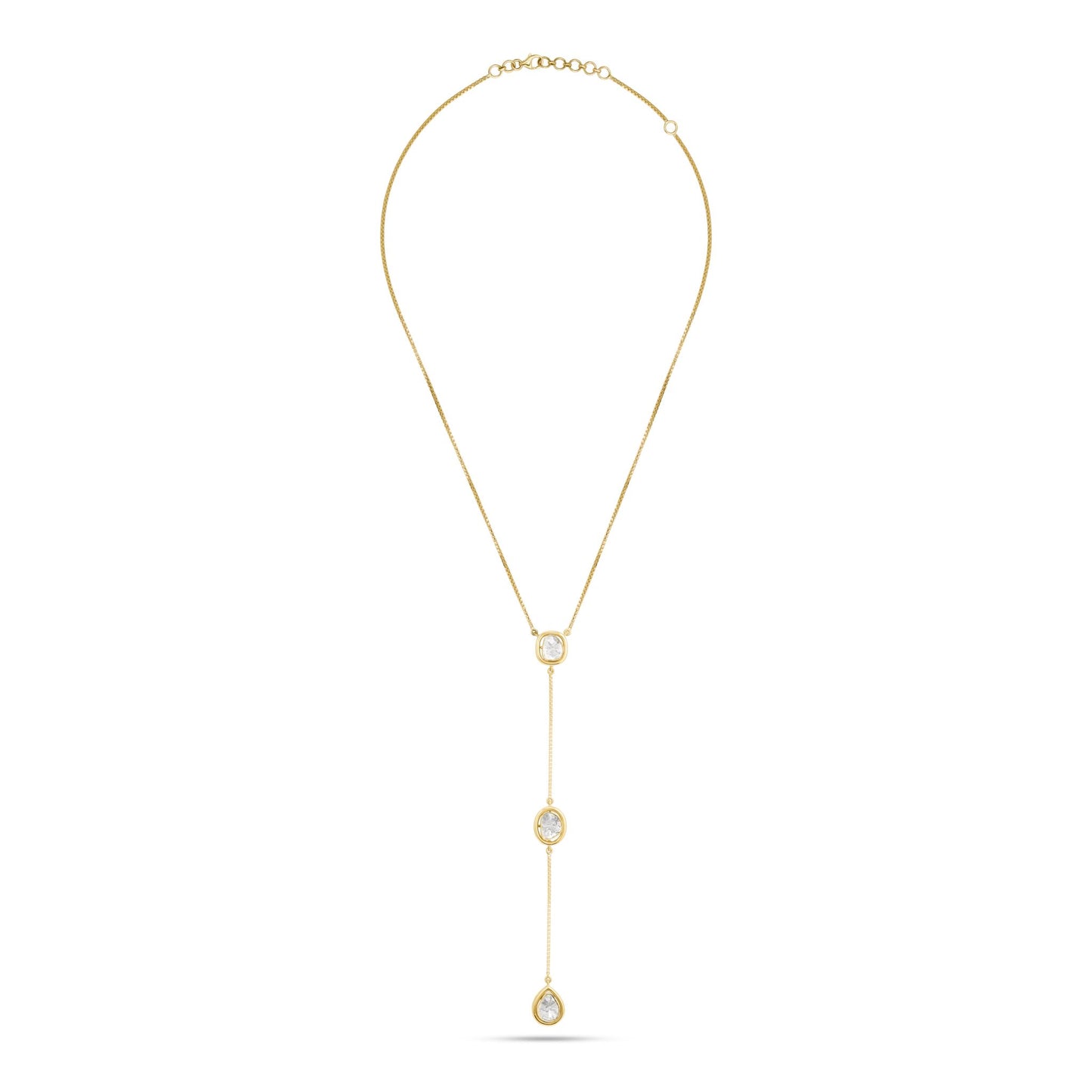 Modern Uncuts Triple Solitaire Lariat