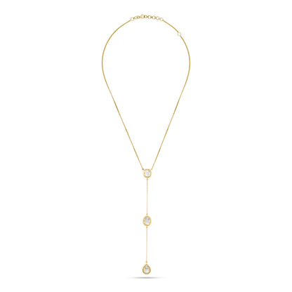 Modern Uncuts Triple Solitaire Lariat