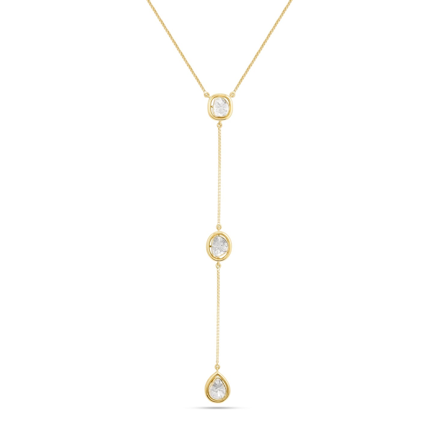 Modern Uncuts Triple Solitaire Lariat