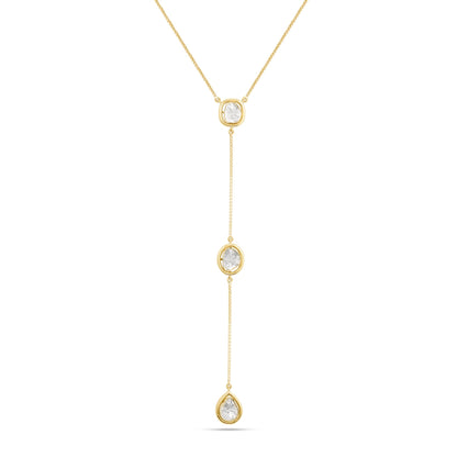 Modern Uncuts Triple Solitaire Lariat