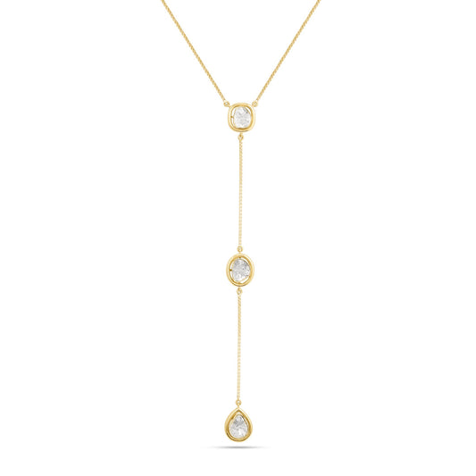 Modern Uncuts Triple Solitaire Lariat