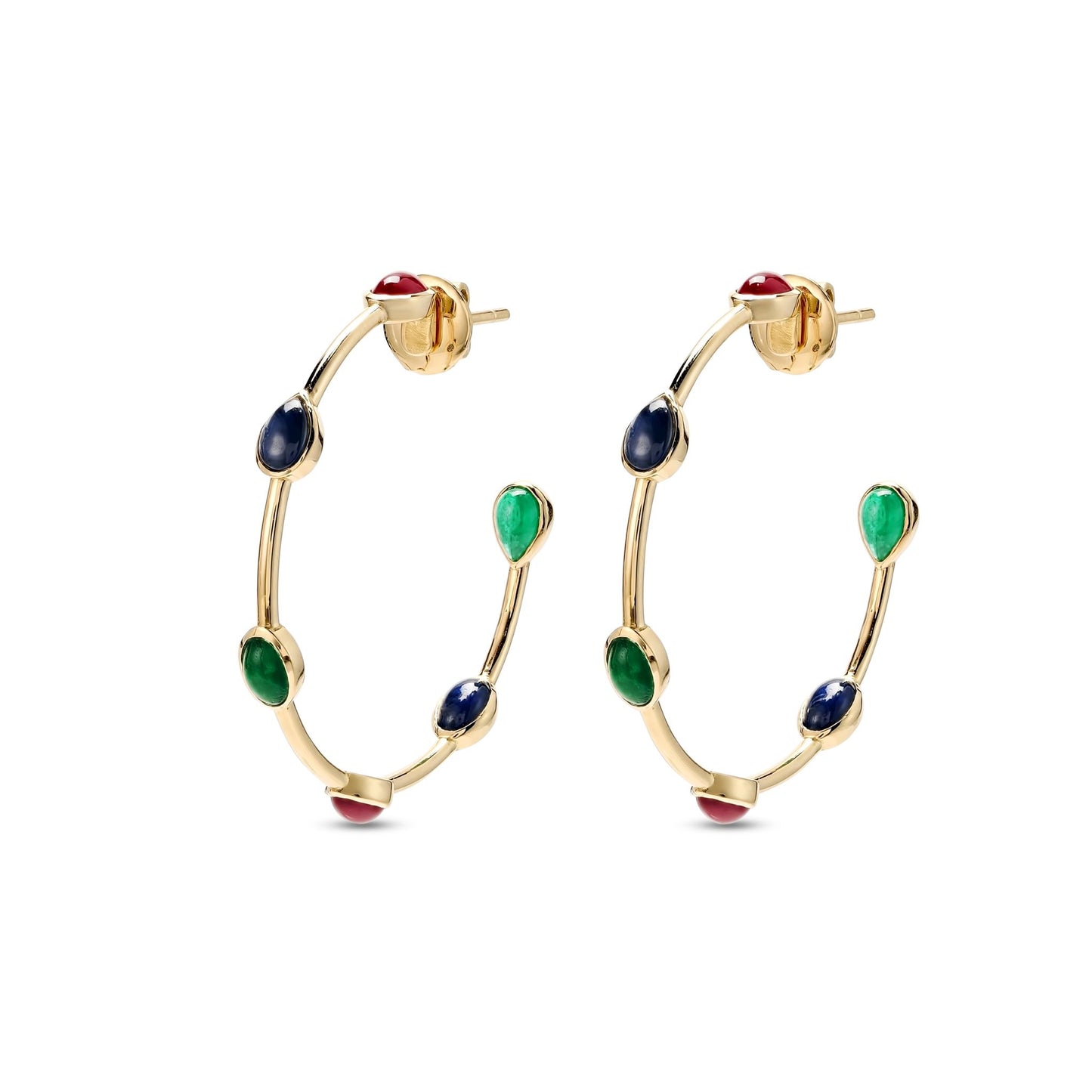 Cabochon Devi Hoops