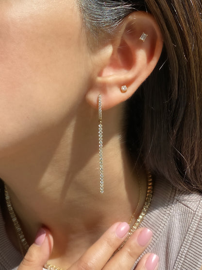 Aer Diamond Linear Earrings