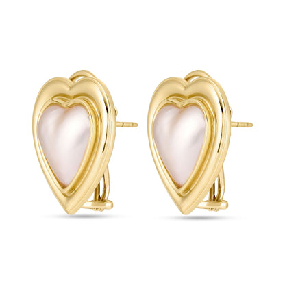 Aether Gold Heart Earstuds