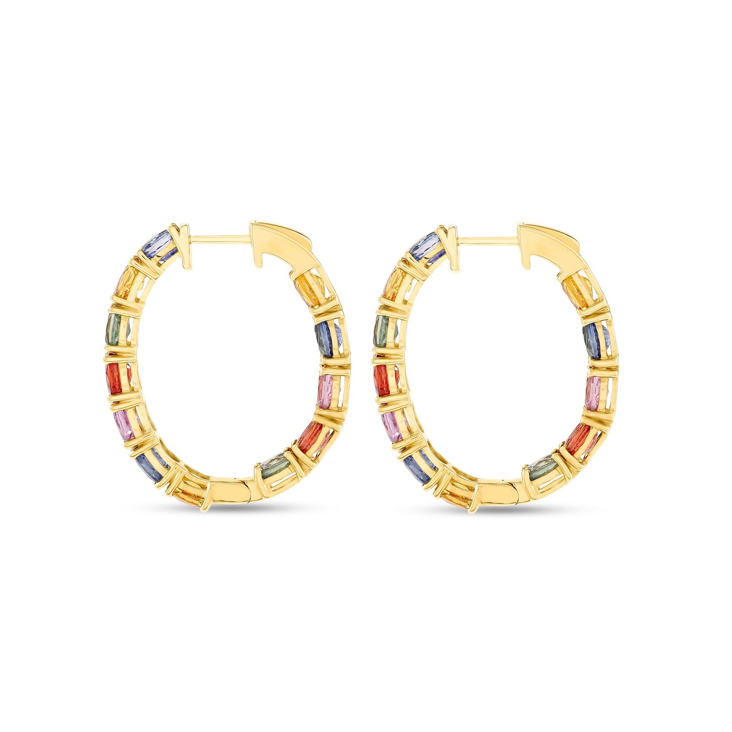 Rainbow Oval Hoops