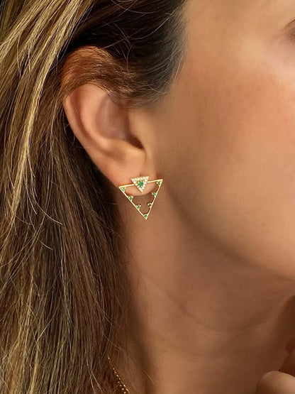 Triangle Frame Earrings