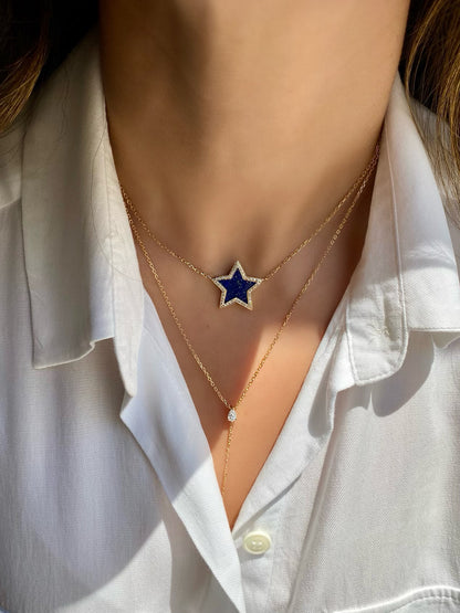 Earth Diamond Star Necklace