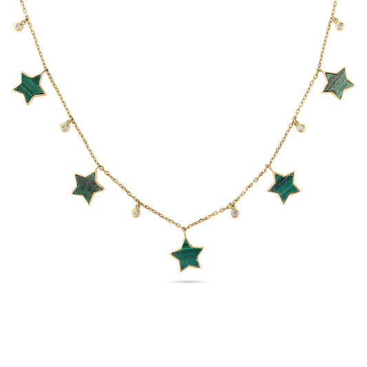 Earth Floating Star Necklace