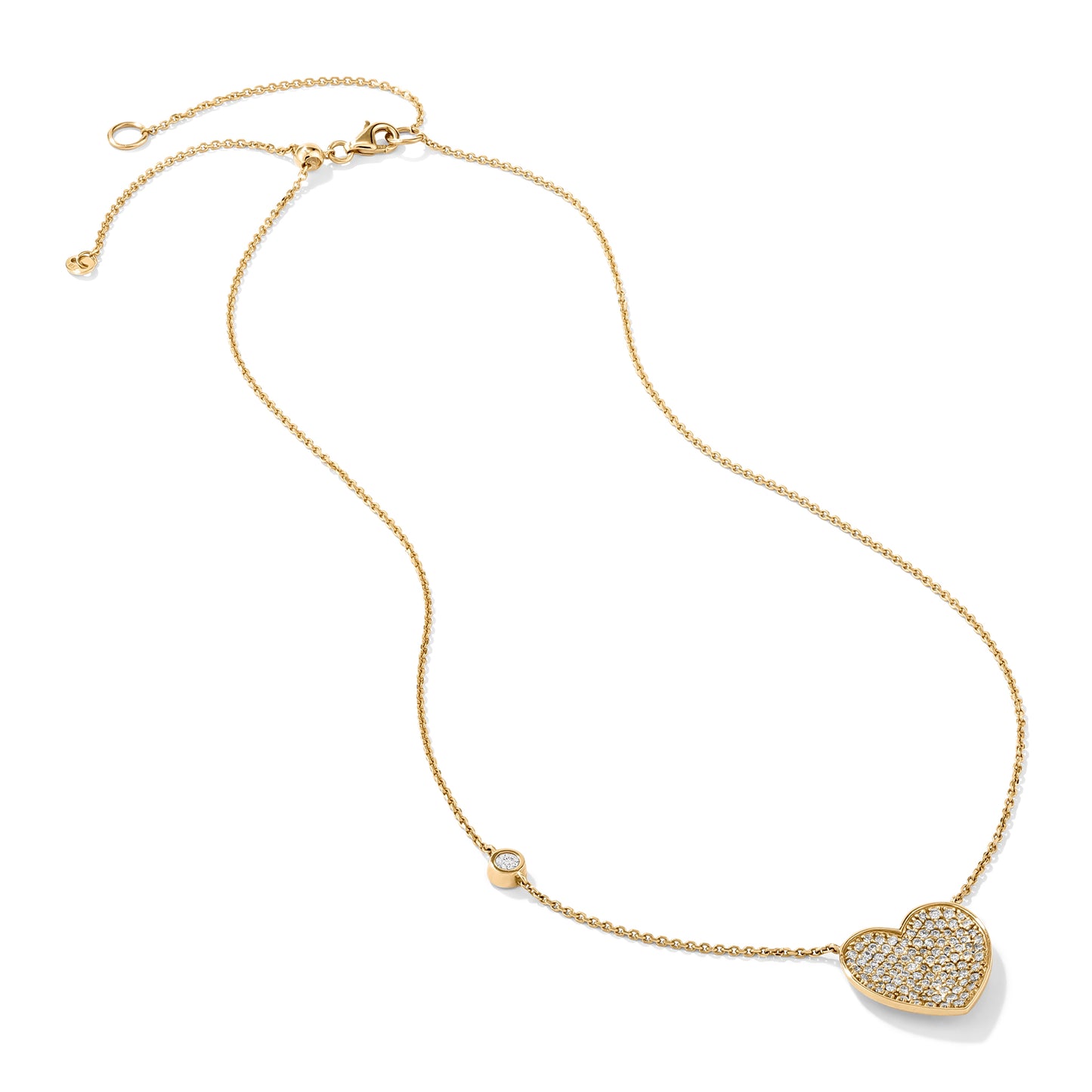 Pave Heart Necklace